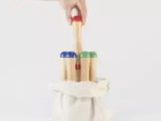 Juego de bolos en saco 24 CM MADERA