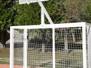 JUEGO PORTERÍAS F.SALA/BALONMANO - CANASTA BASKET BLANCO PORTES GRATIS