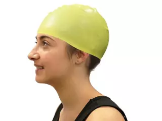 GORRO NATACION SILICONA SOFTEE - JUNIOR, AMARILLO