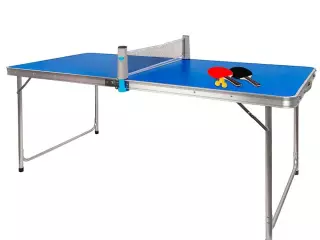 Mesa de Ping Pong Plegable – Exterior e Interior – 120x60x70 – Incluye Raquetas y Pelotas