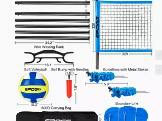 SET DE VOLEY PLAYA (NO INCLUYE BALÓN NI BOMBA)