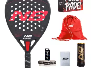 PACK PALA PÁDEL ENEBE MASSIVE ROJA