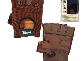 PAR DE GUANTES FITNESS - MARRON, L