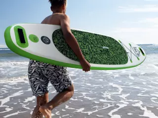 Tabla de Paddle Surf Hinchable con Remo Ajustable y Bomba 302x76x10cm con 3 Aletas Kit de Reparación y Bolsa de Transporte Hasta 100Kg