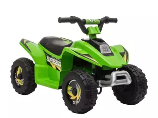 Quad Eléctrico para Niños de +3 Años Vehículo Eléctrico Cuatrimoto a Batería 6V con Avance y Retroceso Carga Máx. 30 kg 72x40x45,5 cm Verde