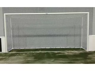 JUEGO PORTERIAS FUTBOL INDOOR METALICAS TRASLADABLES TUBO 100 MM#