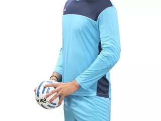 PANTALON CORTO SOFTEE FULL PORTERO INFANTIL - CELESTE, 8/10 FUTBOL