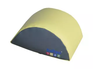 FIGURA SEMICILINDRO 12,5X25X25 CM  AMARILLO/GRIS