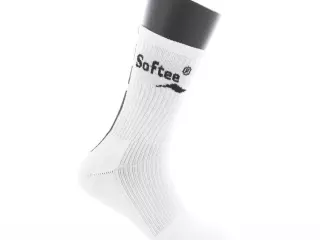 CALCETINES SOFTEE MEDIA CAÑA PREMIUM  BLANCO/NEGRO
