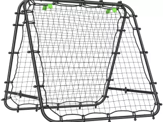 Red de Rebote Plegable con Ángulo Ajustable para Entrenamiento de Fútbol Béisbol y Tenis 100x95x90 cm Negro/rojo