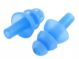 JUEGO TAPONES OIDO SILICONA SILFIX - AZUL, UNICA