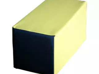 FIGURA RECTANGULO MEDIANO 50X25X25 CM - 50X25X25 CM, AMARILLO/GRIS