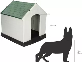 Caseta de Perro Zeus Maxi Resina 105 x 96 x 98 cm Beige/Verde