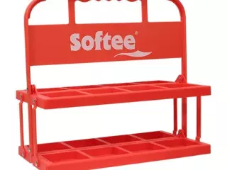 PORTABOTELLAS PLEGABLE PARA 8 BOTELLAS 750 ML - 8 BTLL, ROJO