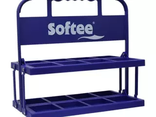 PORTABOTELLAS PLEGABLE PARA 8 BOTELLAS 750 ML - 8 BTLL, AZUL
