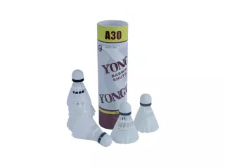 Volantes Badminton Nylon Basic A30, bote 6 uds.