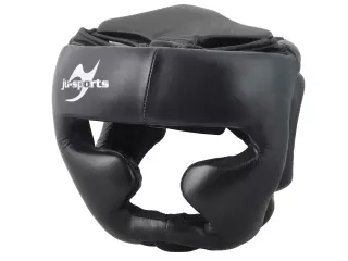 CASCO CERRADO NEGRO BOXEO