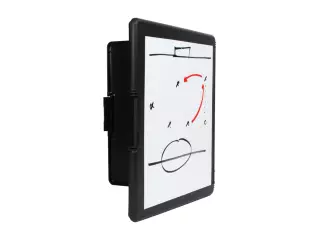 Carpeta rigida de almacenaje con pizarra blanca. Negro WATERPOLO 32 x 24 cm.