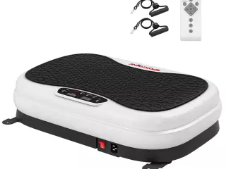 Plataforma Vibratoria con 50 Velocidades 3 Programas Pantalla LED Mando a Distancia Bandas Elásticas Ejercicio en Casa