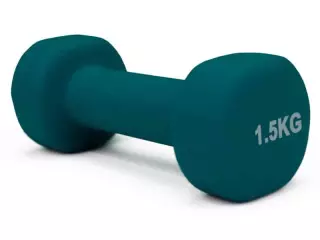 Mancuerna neopreno HANT 1,5 kg Verde oscuro UNIDAD