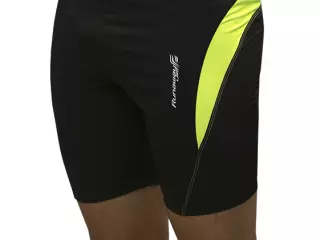 MALLA RUNNING CORTA RUNAWAY JIM BIKILA INFANTIL - NEGRO, 12 AÑOS#