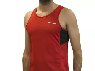 CAMISETA RUNNING  IMPOSSIBLY RUNAWAY JIM HOMBRE - XL, ROJO/NEGRO#
