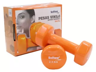 JUEGO PESAS VINILO SOFTEE - 2.5 KG, NARANJA PREGUNTAR STOCK MANCUERNAS