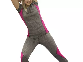 CAMISETA SOFTEE FIT ALEXIA - XS, GRIS VIGORE/CORAL#