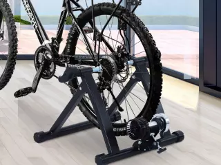 Rodillo de Entrenamiento para Bicicleta en Interior Cicloentrenador de Bici Ciclismo de Color Negro