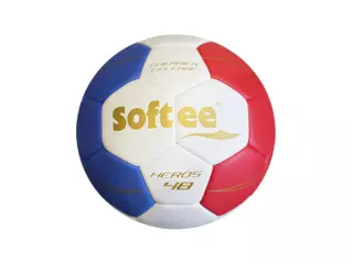 BALON BALONMANO SOFTEE HEROS - ROJO/BLANCO/AZUL, 56CM