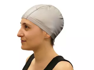 GORRO NATACION POLIURETANO SOFTEE - PLATA, SENIOR