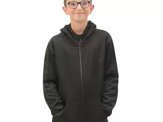 CHAQUETA CREMALLERA SOFTEE ELEGANT INFANTIL - 12 AÑOS, NEGRO