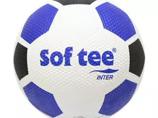 BALON FUTBOL SOFTEE "INTER" - FUTBOL 7, BLANCO/AZUL/NEGRO