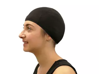 GORRO NATACION POLIESTER SOFTEE SENIOR - NEGRO, SENIOR