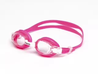 "Gafa Nessy Pro Monobloc infantil.   Color: Transparente(lentes)-Rosa-Blanco"