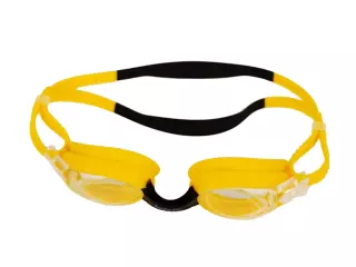 "Gafa Nessy Pro Monobloc infantil.   Color: Transparente(lentes)-Amarillo-Negro."