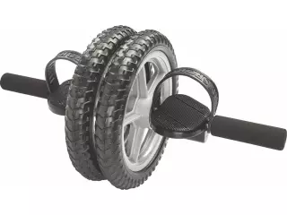 Rueda de ejercicios. ø 30 cm ABDOMINAL Rueda Abdominal Doble Ø30cm Con Agarres Ergonómicos De Vinilo Y Sujeciones Para Los Pies