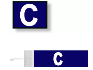 Distintivo capitán velcro regulable adulto. color azul BRAZALETE