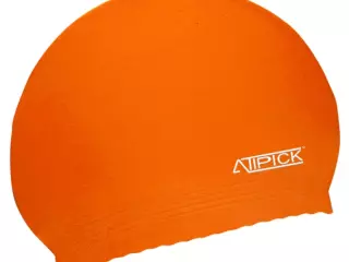Gorro natacion latex en bolsa. naranja