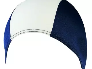 Gorro natacion poliester en bolsa. azul marino