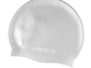 Gorro natacion silicona en bolsa. blanco