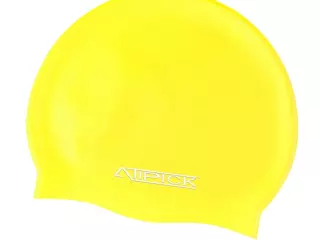 Gorro natacion silicona en bolsa. amarillo