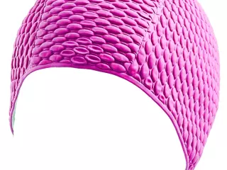 Gorro natacion de aire en caucho. bolsa. Rosa