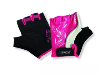 Guantes ciclismo mod. LADY elastano con palma AMARA. refuerzo GEL. Talla XS