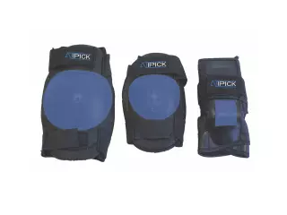 Set protecciones patinaje junior (azul)