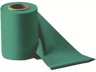 Rollo 15m banda látex.15x0.55 cm. verde
