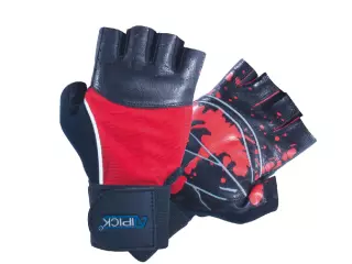 Guantes halterofilia mod. STRONG. refuerzo de GEL. con soporte muñeca.Talla M