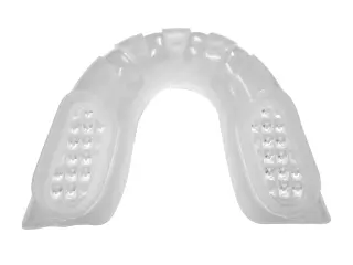 Protector bucal simple TRANSPARENTE con GEL y almohadilla