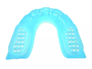Protector bucal simple AZUL con GEL y almohadilla