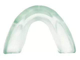 Protector bucal simple TRANSPARENTE en estuche